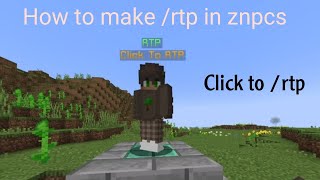 How To Setup Rtp In Npcs In Aternos Server| Make Rtp Npc Click To Random Teleport