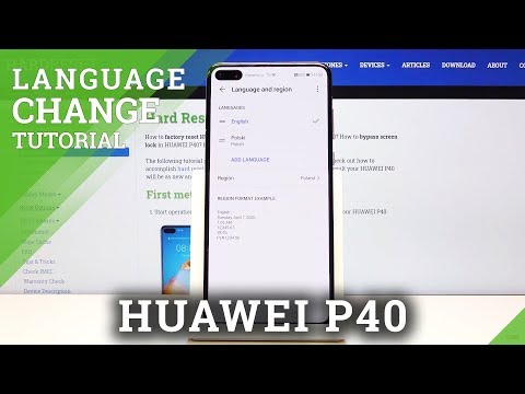 How to Change Language in HUAWEI P40 – Language Settings