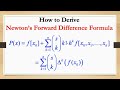 Derivation Of Newton S Forward Difference Formula For Function Interpolation Excel Implementation