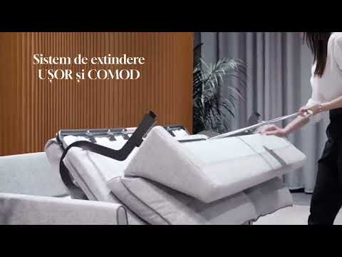 Canapele extensibile ribalta cu și picioare inalte Bali - @MobilaEdion