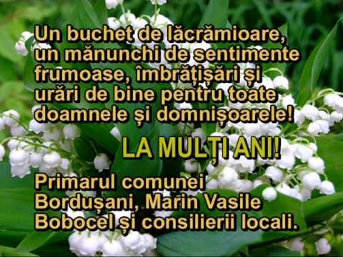 Felicitare Primaria Comunei Bordusani