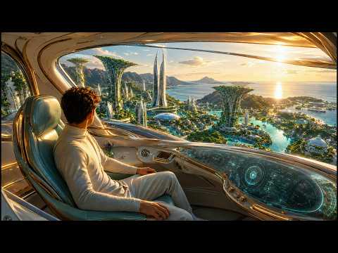 Futuristic Eco City 2500 | Relaxing Ambient Music for Sleep, Focus & Deep Calm | 4K