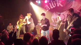 Anthony singing ocean floor with Matthew tybor The Bunny the Bear at Mohawk Buffalo