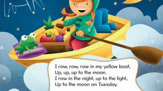 I row row row in my yellow boat