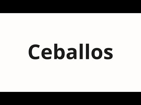 How to pronounce Ceballos