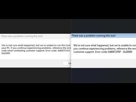 Fix Media Creation Tool Error Code 0X80072F8F-0X20000/0x80070143-0x20000 On PC