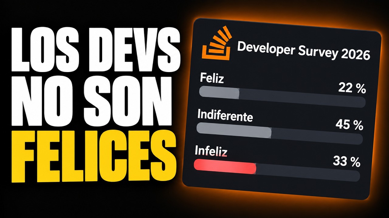Encuesta Stack Overflow 2026: los devs están más infelices… y no es culpa de la IA