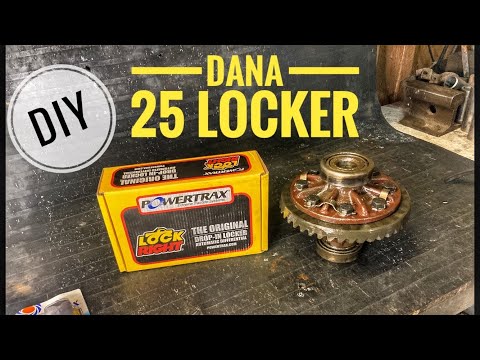 Kaiser Willys CJ2A Dana 25 front locker install CJ3A CJ5 M38 CJ3B