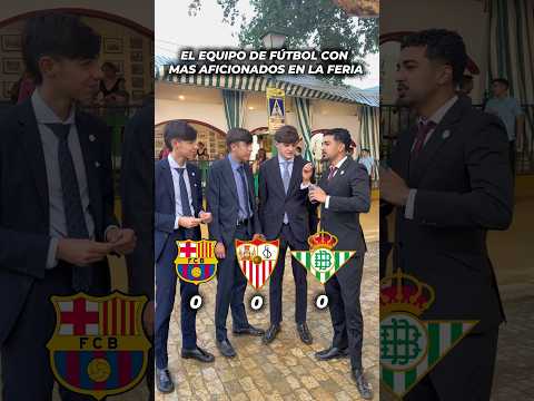 El equipo con MÁS afición en la feria ⚽️💃🏼 #laliga #futbol #betis #sevillafc #feriadesevilla
