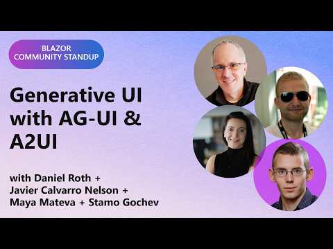Video Thumbnail: Blazor Community Standup: Generative UI with AG-UI & A2UI