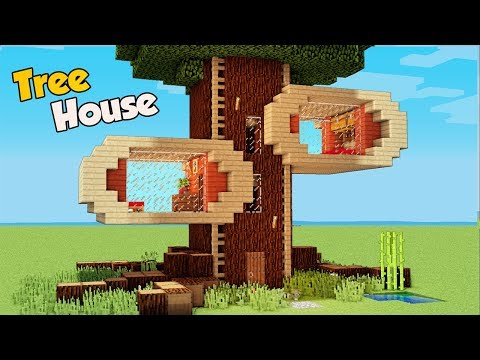 WiederDude - Minecraft: How To Build A 4 Players Tree House Tutorial (Easy)