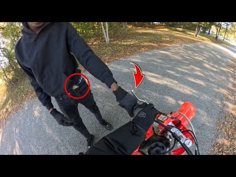 BRO TRIED TO ROB ME FOR MY BIKE!!!!