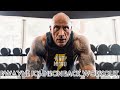 Dwayne The Rock Johnson Back Workout Bodybuilding Motivation Dwaynejohnson Therock DAJMOTIVATION