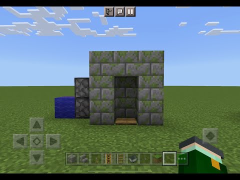 Building everything in the Minecraft Redstone handbook.  Episode 1 (piston door) #shorts