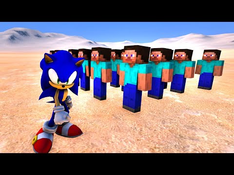 Sonic Vs Minecraft 😱 - Süper Kahraman Kapışmaları