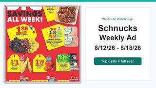 Schnucks Weekly Ad (8/12/26 - 8/18/26) Top Deals