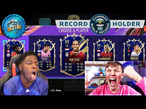 FIRST FIFA TOTY WORLD RECORD FUT DRAFT!! ft xDUTTINHO - FIFA 21 FUT DRAFT CHALLENGE