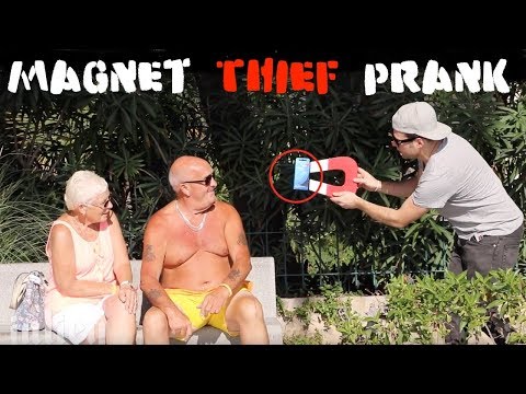 Magnet Thief PRANK  part2 - Julien Magic