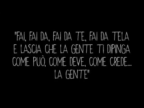 Caparezza - Fai Da Tela ft. Diego Perrone - TESTO