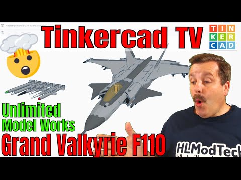 Unlimited Model Works Tinkercad Grand Valkyrie Fighter Bomber 👀💯🤯