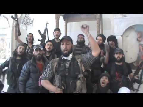 كلمة لأحد عناصر الجيش الحر من داخل كنيسة مار ميخائيل في وادي السايح بعد السيطرة عليها
