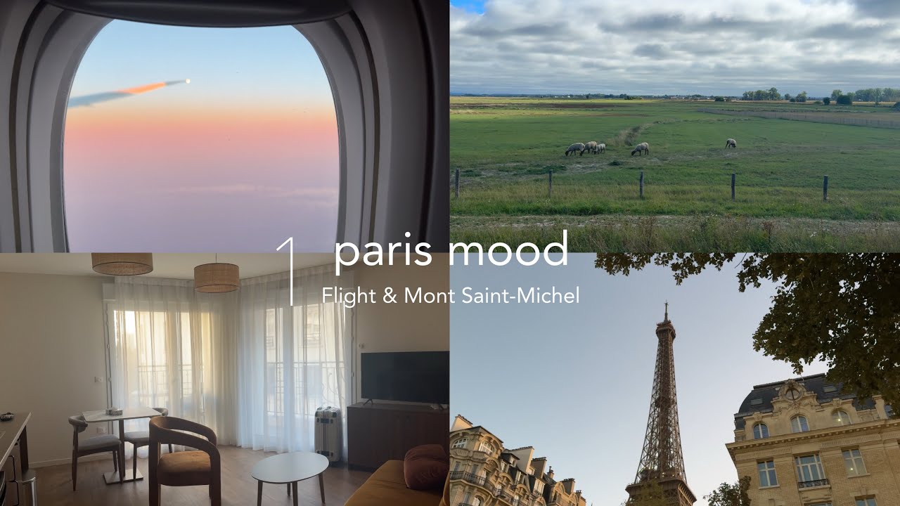 【 vlog#28 】憧れのパリ🇫🇷｜AirFrance｜モンサンミッシェル