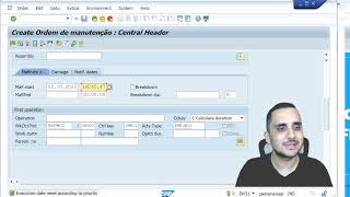Como criar uma Ordem de Manutenção no SAP?