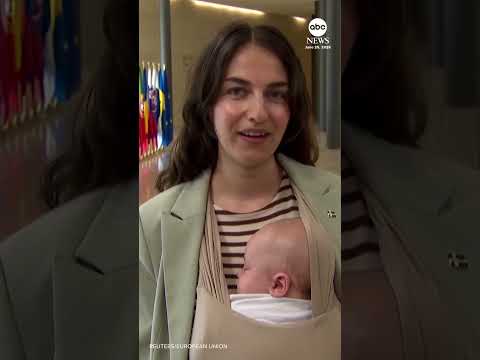 Swedish lawmaker brings baby to EU meeting, in bloc's first #news #eu #parenting #work