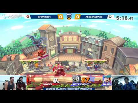 Bird & Arkb0t (Red) vs Abadango & ANTi| Smash 4 Pools | BoBC2