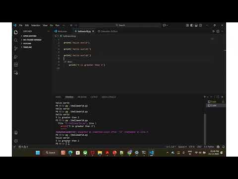 Python Tutorial Part 1 Intro Syntax Output Comments Variables