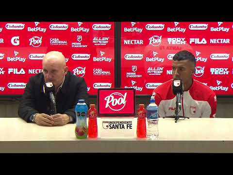 Rueda de prensa de Santa Fe tras su partido con Alianza FC