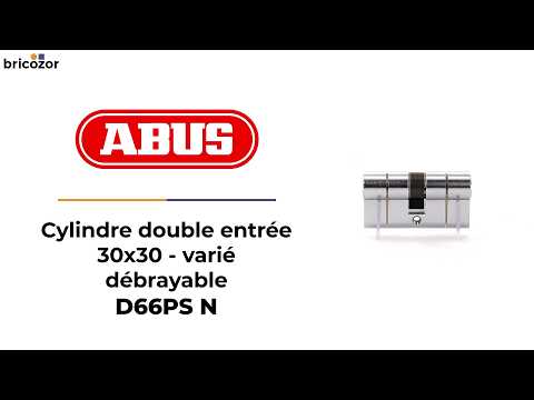 Cylindre débrayable varié à profil européen - 6 goupilles - D66 ABUS