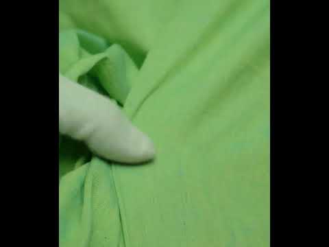Plain Green Pure Cotton 78 GSM Handwoven Fabric Ak24 — video