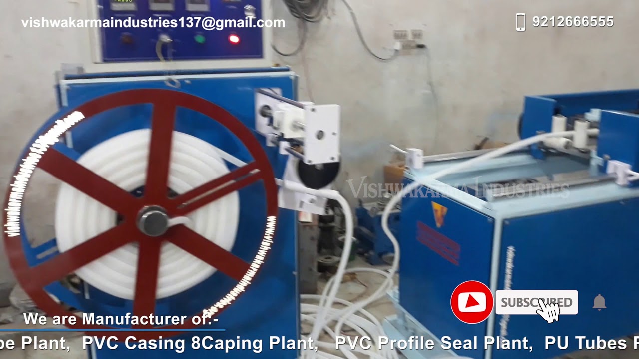 HDPE Corrugated Pipe Plant / HDPE Flexible Pipe Production Line By Vishwakarma Industries