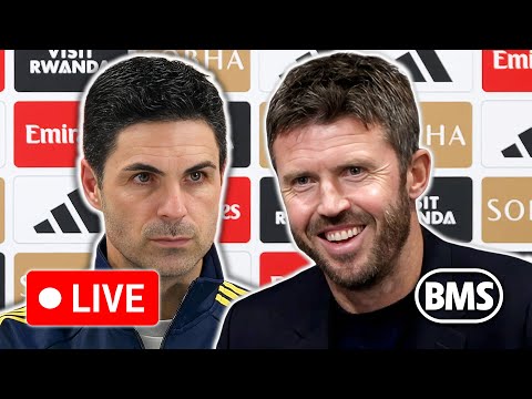 🔴 LIVE | Michael Carrick and Mikel Arteta post-match press conference | Arsenal 2-3 Man Utd