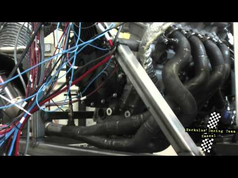 Suzuki GSX-R 600 on engine test bench 2012 Herkules Racing Team Kassel