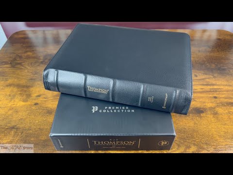 KJV Thompson Chain Reference Bible - Premier Collection - Black Goatskin Leather