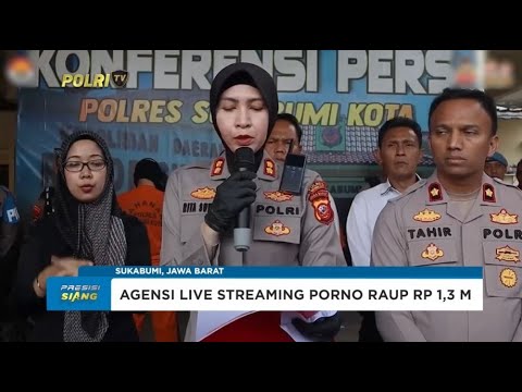 POLRES SUKABUMI KOTA BONGKAR AGENSI LIVE STREAMING PORNOGRAFI RAUP MILIARAN RUPIAH