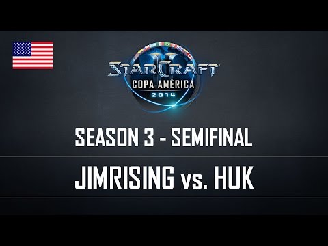 StarCraft2 Copa América 2014 Jimrising vs Huk S3 Semifinal ENG