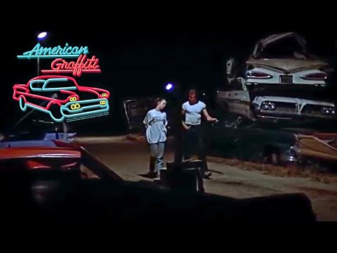 Carol & John - Junk Wrecking yard scene - American Graffiti (Blu-ray 1080p)