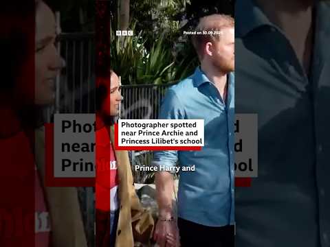 Harry and Meghan condemn 'intrusion' as men seen near children's school. #BBCNews