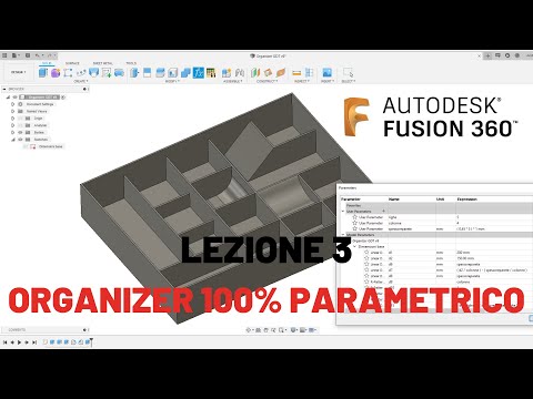 Fusion 360 Course - Lesson 3 - Parametric Organizer