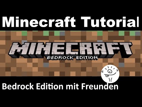 Play Minecraft Bedrock (Windows 10) with friends (Tutorial German)