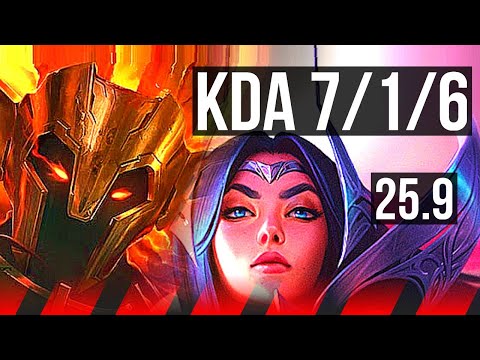 MORDEKAISER vs IRELIA (TOP) | 7/1/6, Dominating | KR Master | 25.9