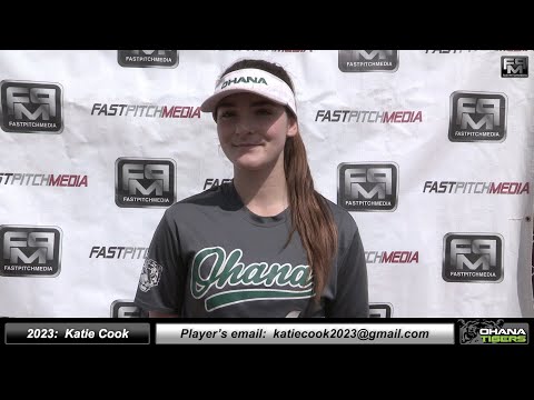2023 Katie Cook 4.25 GPA - Third Base  and First Base Softball Skills Video - Ohana Tigers Gold