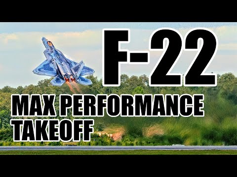 F-22 Raptor | Max Performance Takeoff With Flares | Cherry Point 2024