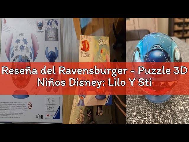 Vídeo relacionado con Ravensburger - Puzzle 3D Niños Disney: Lilo Y Stitch | Puzzle Disney para Niños De 6 Años O Más | Maquetas para Montar con 77 Piezas | Stitch Niño