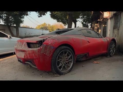 The spectacular resurrection of an abandoned Ferrari 458 – My supercar dream.
