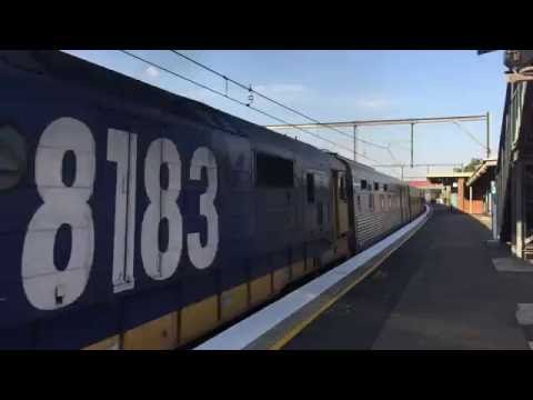 NR27 and 8183 on the Indian Pacific through Rooty Hill