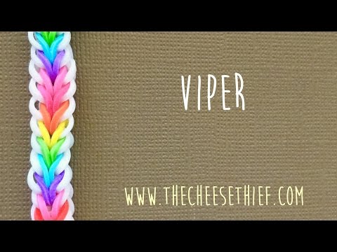 Rainbow loom bands Viper Fish Tutorial by TheCheeseThief - YouTube